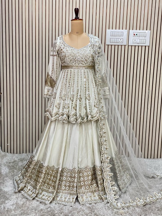 palazzo with peplum - Madaan Cloth House