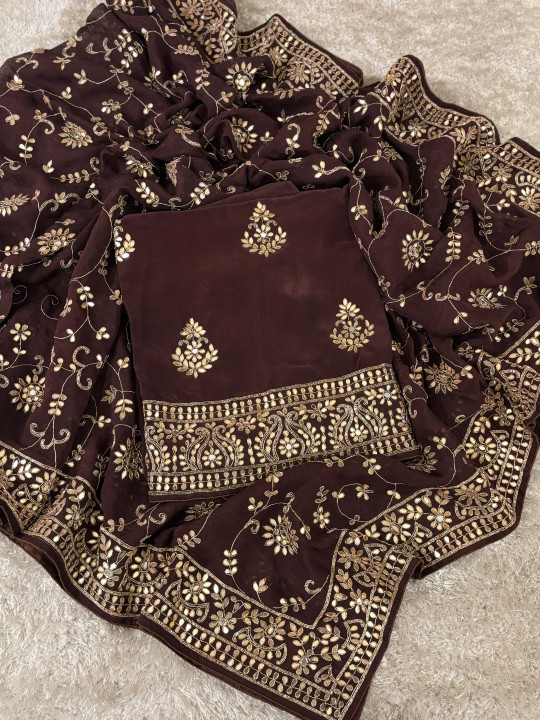 KUNDAN WORK SUIT - Madaan Cloth House